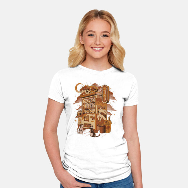 Coffee Vending Machine-Womens-Fitted-Tee-ilustrata