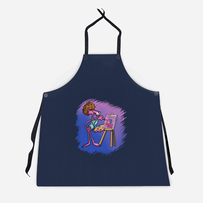 Pink Painting-Unisex-Kitchen-Apron-nickzzarto