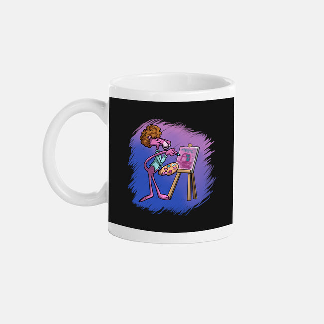Pink Painting-None-Mug-Drinkware-nickzzarto