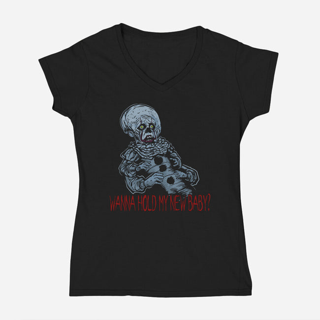 New Baby-Womens-V-Neck-Tee-AndreusD