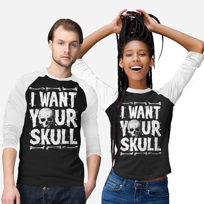 Skull Harvester-Unisex-Baseball-Tee-Getsousa!