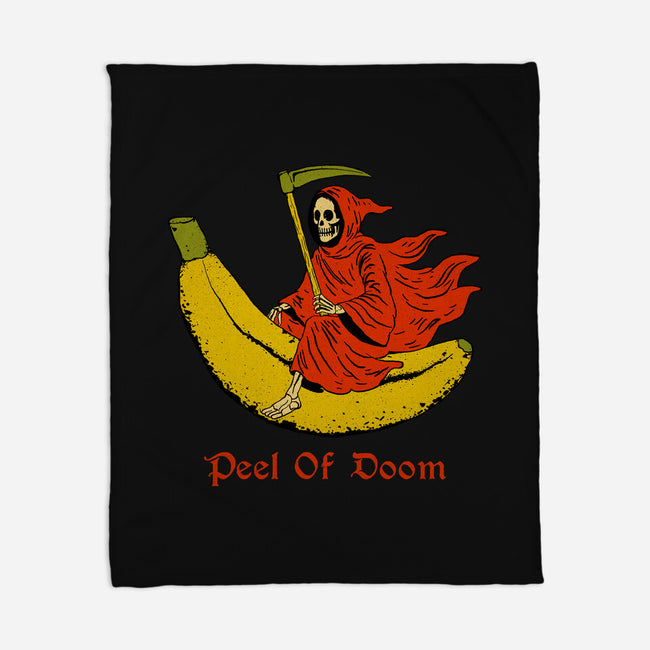 Peel Of Doom-None-Fleece-Blanket-Oiyo