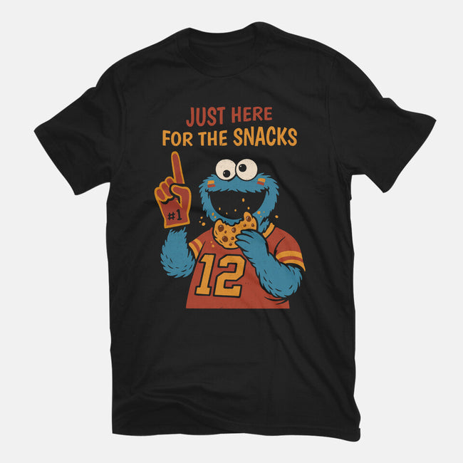 I'm Just Here For The Snacks-Womens-Basic-Tee-Marinho