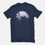 Monster King-Womens-Fitted-Tee-rocketman_art