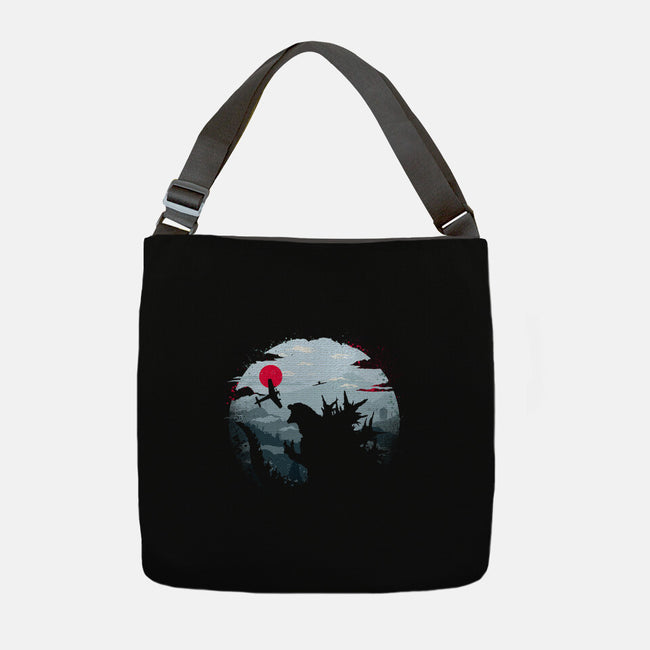Monster King-None-Adjustable Tote-Bag-rocketman_art
