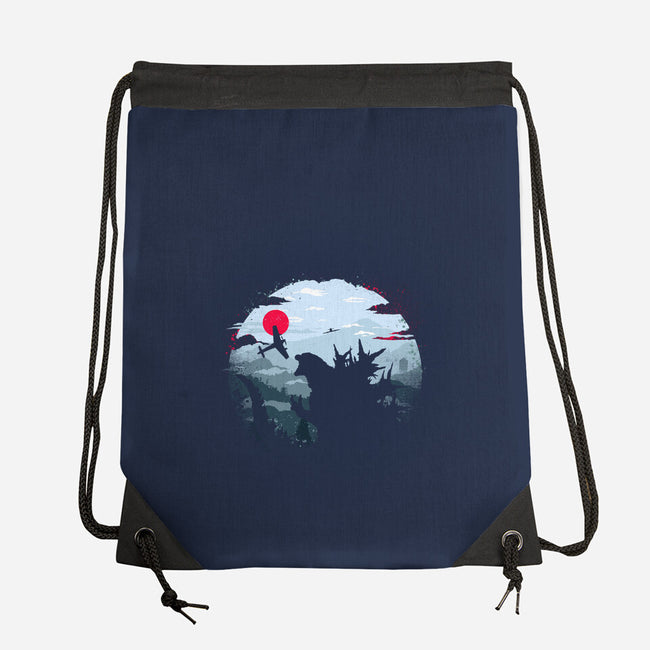 Monster King-None-Drawstring-Bag-rocketman_art