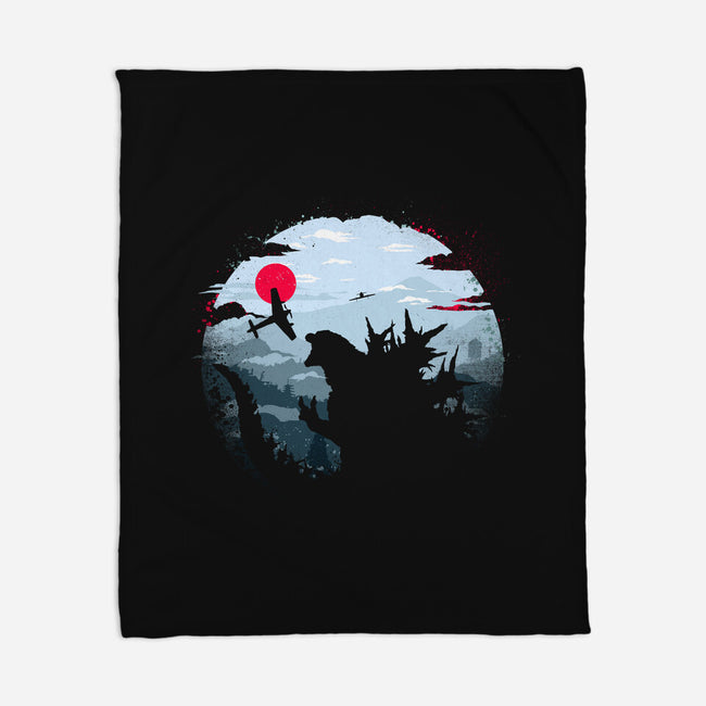 Monster King-None-Fleece-Blanket-rocketman_art