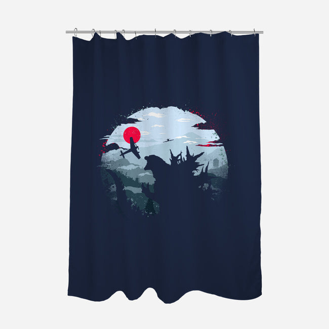 Monster King-None-Polyester-Shower Curtain-rocketman_art