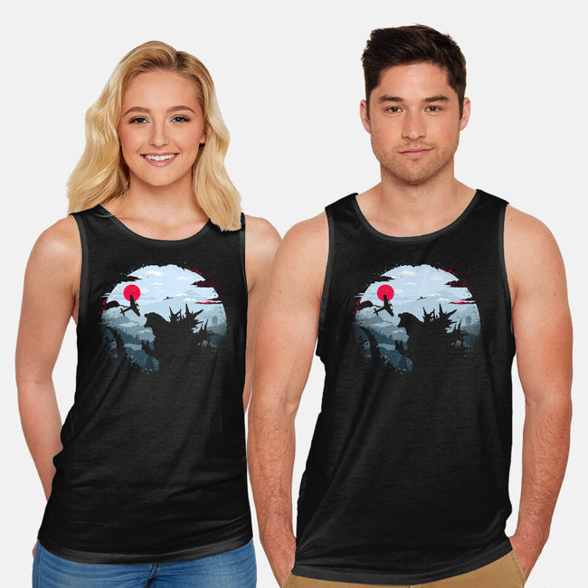 Monster King-Unisex-Basic-Tank-rocketman_art