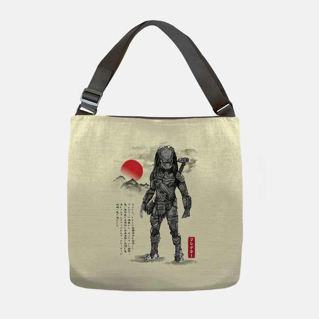 Wolf Predator Sumi-e-None-Adjustable Tote-Bag-DrMonekers