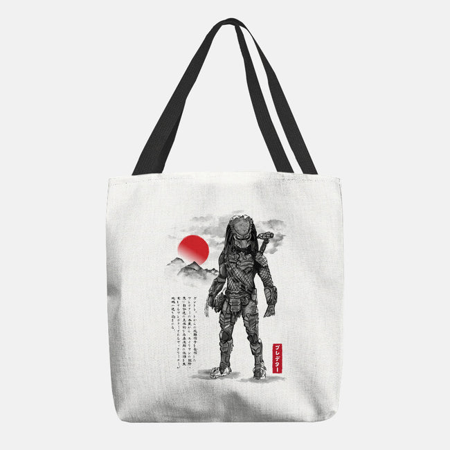 Wolf Predator Sumi-e-None-Basic Tote-Bag-DrMonekers