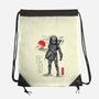 Wolf Predator Sumi-e-None-Drawstring-Bag-DrMonekers