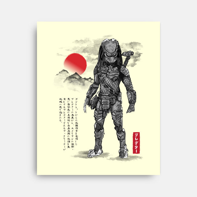 Wolf Predator Sumi-e-None-Stretched-Canvas-DrMonekers