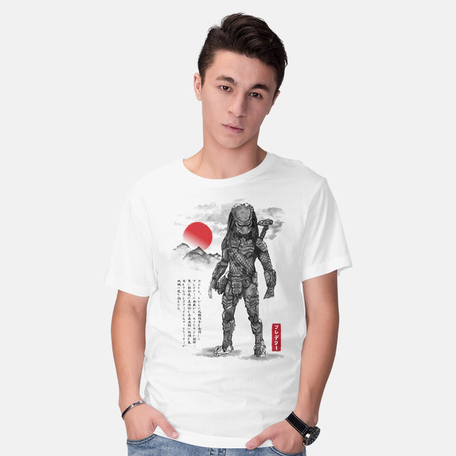 Wolf Predator Sumi-e-Mens-Basic-Tee-DrMonekers