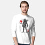 Wolf Predator Sumi-e-Mens-Long Sleeved-Tee-DrMonekers