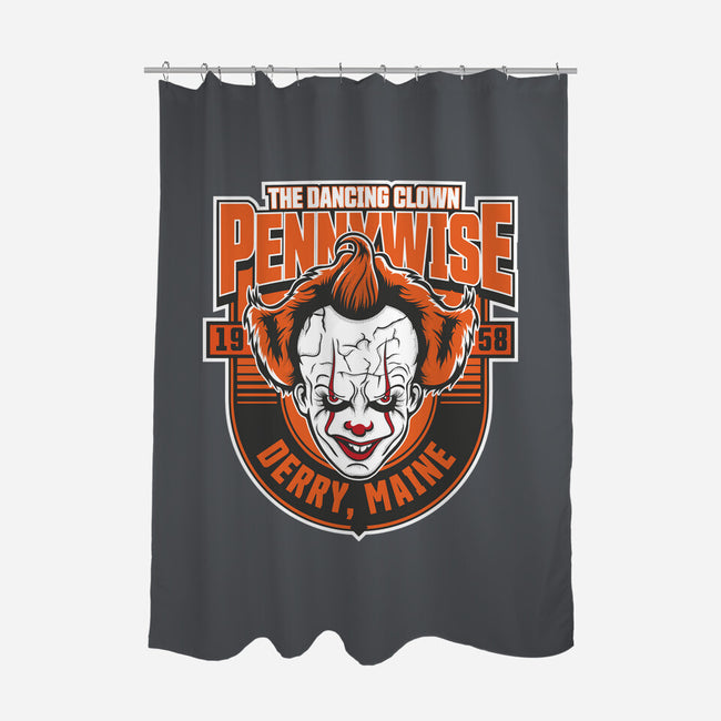 The Dancing Clown Penny-None-Polyester-Shower Curtain-CarloJ1956