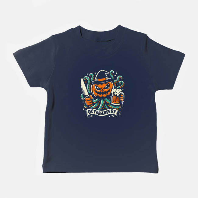 The Great Pumpkin Kraken-Baby-Basic-Tee-Trendsdk