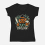 The Great Pumpkin Kraken-Womens-V-Neck-Tee-Trendsdk