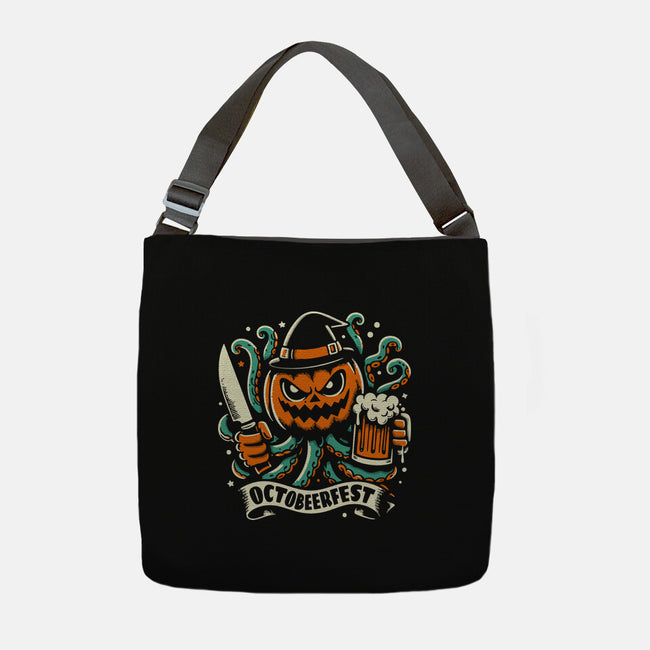 The Great Pumpkin Kraken-None-Adjustable Tote-Bag-Trendsdk