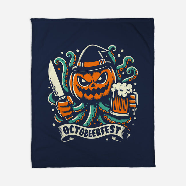 The Great Pumpkin Kraken-None-Fleece-Blanket-Trendsdk