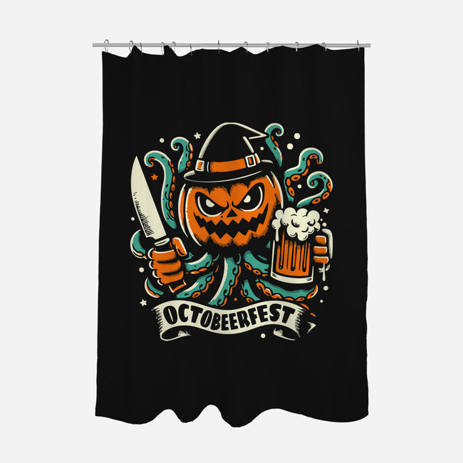 The Great Pumpkin Kraken-None-Polyester-Shower Curtain-Trendsdk