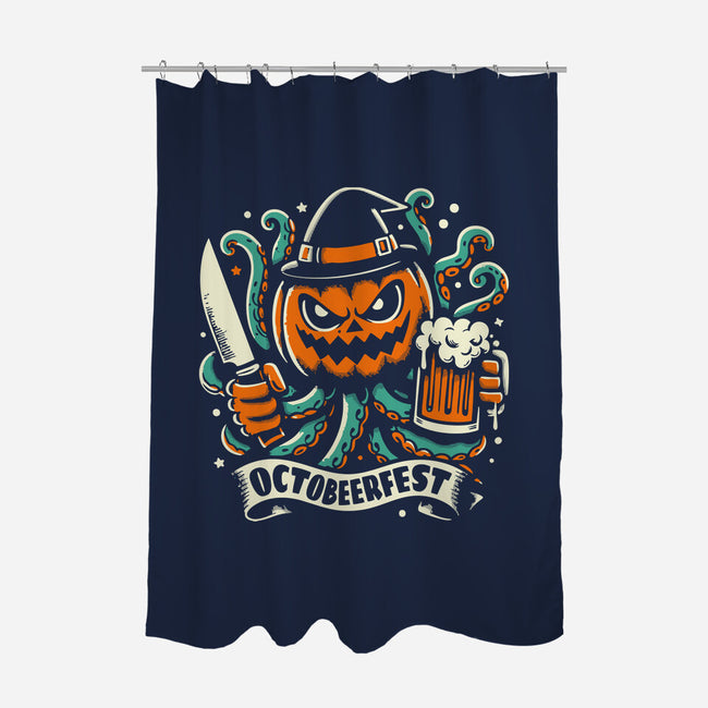The Great Pumpkin Kraken-None-Polyester-Shower Curtain-Trendsdk