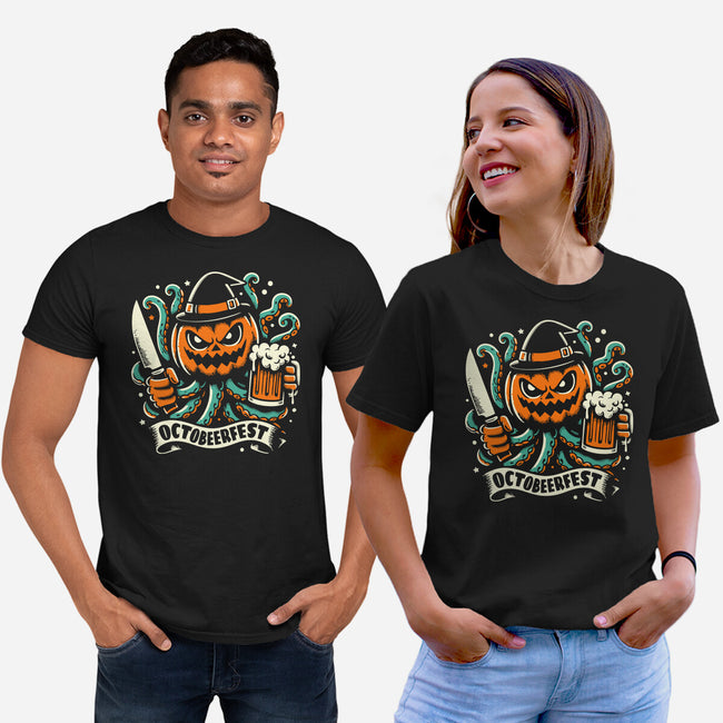 The Great Pumpkin Kraken-Unisex-Basic-Tee-Trendsdk
