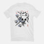 Little Ghost Sumi-E-Unisex-Basic-Tee-Astrobot Invention