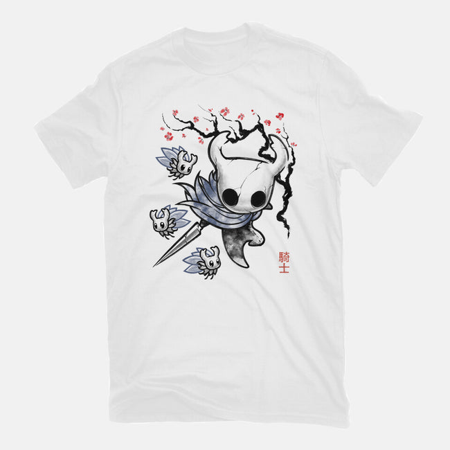 Little Ghost Sumi-E-Womens-Basic-Tee-Astrobot Invention