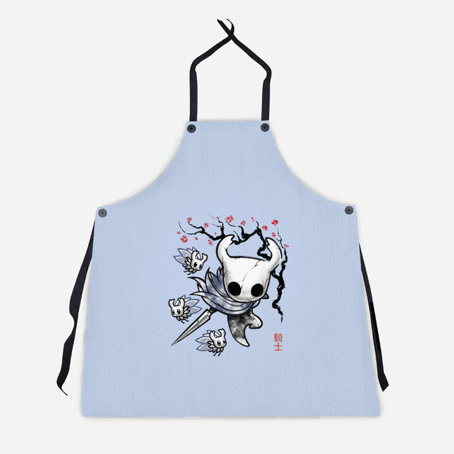 Little Ghost Sumi-E-Unisex-Kitchen-Apron-Astrobot Invention