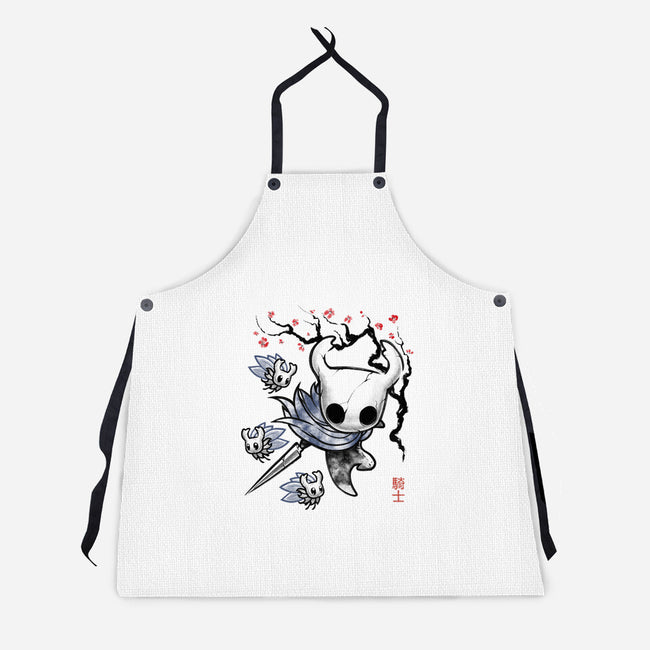 Little Ghost Sumi-E-Unisex-Kitchen-Apron-Astrobot Invention
