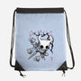 Little Ghost Sumi-E-None-Drawstring-Bag-Astrobot Invention