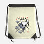 Little Ghost Sumi-E-None-Drawstring-Bag-Astrobot Invention