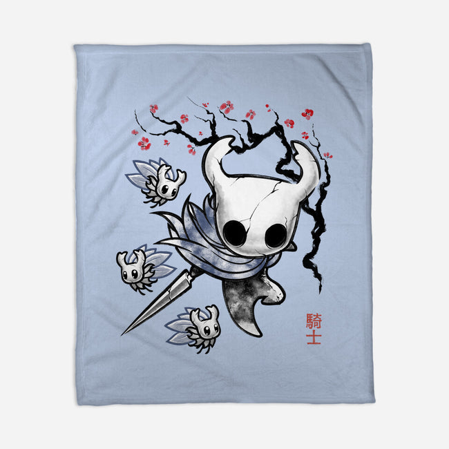 Little Ghost Sumi-E-None-Fleece-Blanket-Astrobot Invention