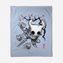 Little Ghost Sumi-E-None-Fleece-Blanket-Astrobot Invention