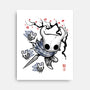 Little Ghost Sumi-E-None-Stretched-Canvas-Astrobot Invention