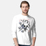 Little Ghost Sumi-E-Mens-Long Sleeved-Tee-Astrobot Invention