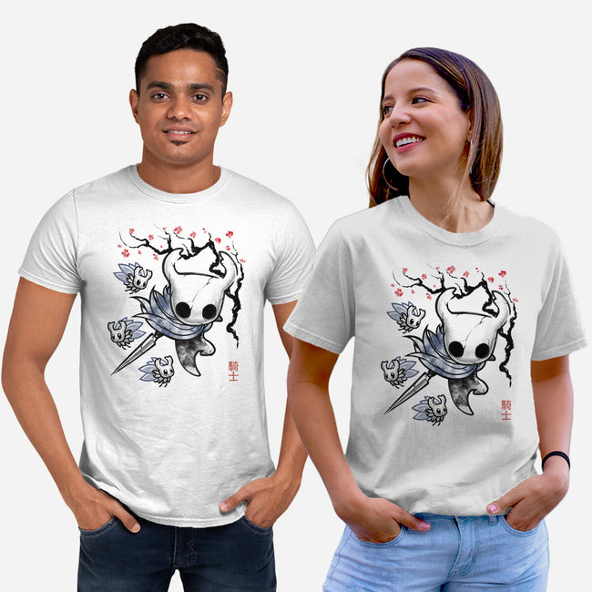 Little Ghost Sumi-E-Unisex-Basic-Tee-Astrobot Invention