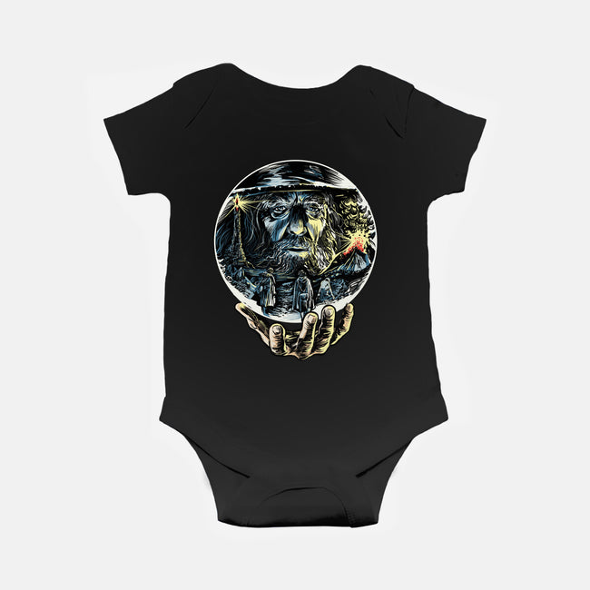 Visions Of The Dark Lord-Baby-Basic-Onesie-zascanauta