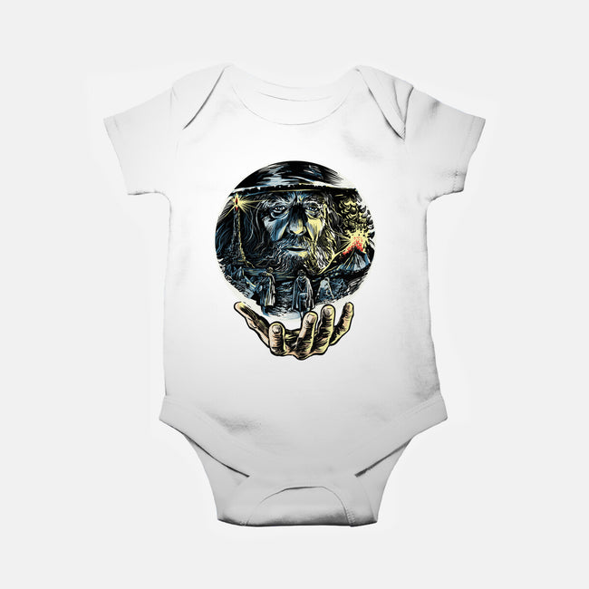 Visions Of The Dark Lord-Baby-Basic-Onesie-zascanauta