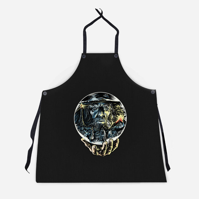 Visions Of The Dark Lord-Unisex-Kitchen-Apron-zascanauta