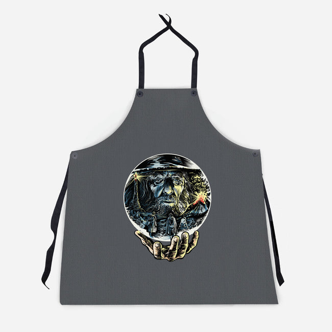 Visions Of The Dark Lord-Unisex-Kitchen-Apron-zascanauta