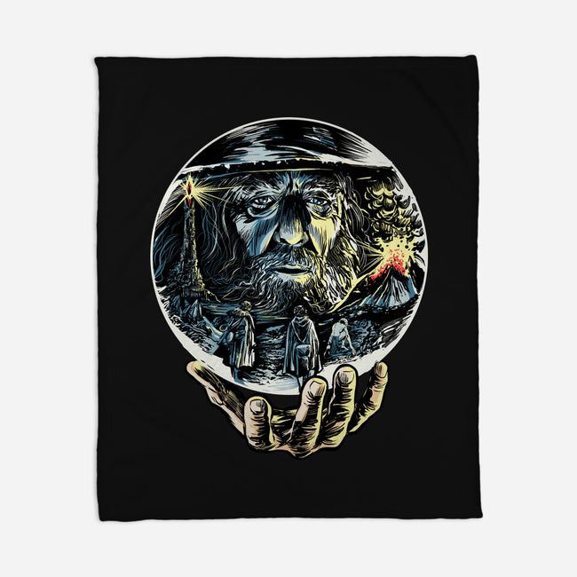 Visions Of The Dark Lord-None-Fleece-Blanket-zascanauta