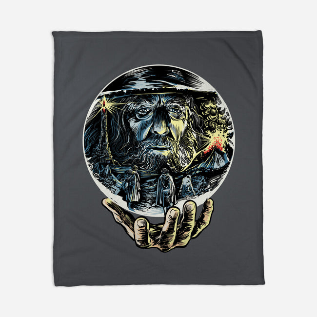 Visions Of The Dark Lord-None-Fleece-Blanket-zascanauta