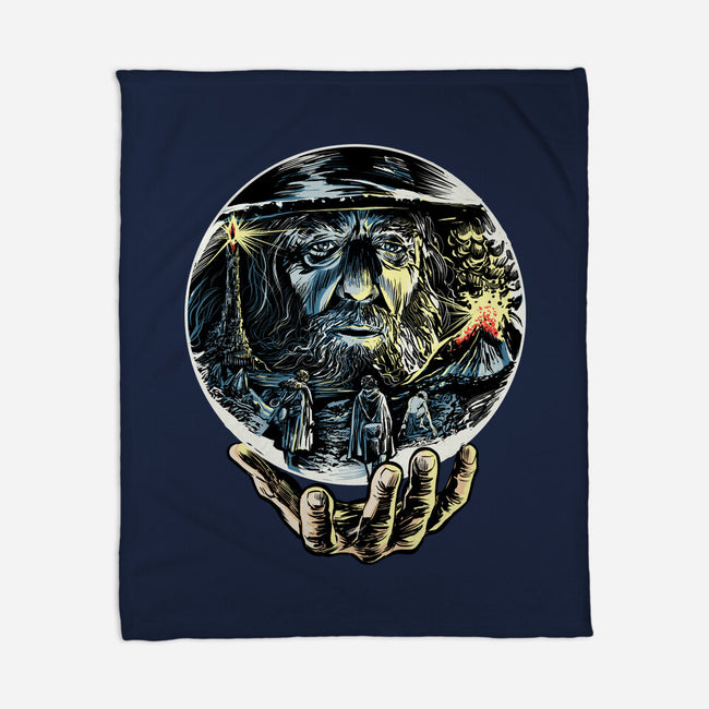 Visions Of The Dark Lord-None-Fleece-Blanket-zascanauta