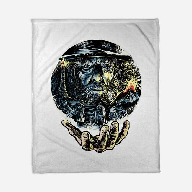Visions Of The Dark Lord-None-Fleece-Blanket-zascanauta