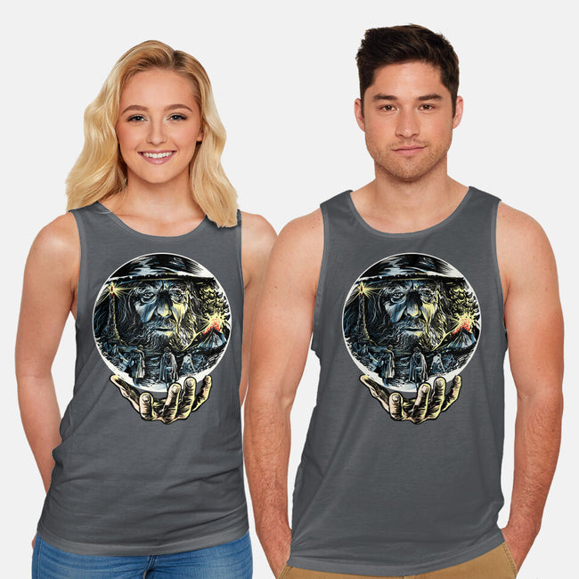 Visions Of The Dark Lord-Unisex-Basic-Tank-zascanauta