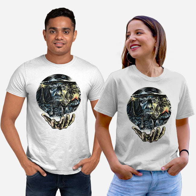 Visions Of The Dark Lord-Unisex-Basic-Tee-zascanauta