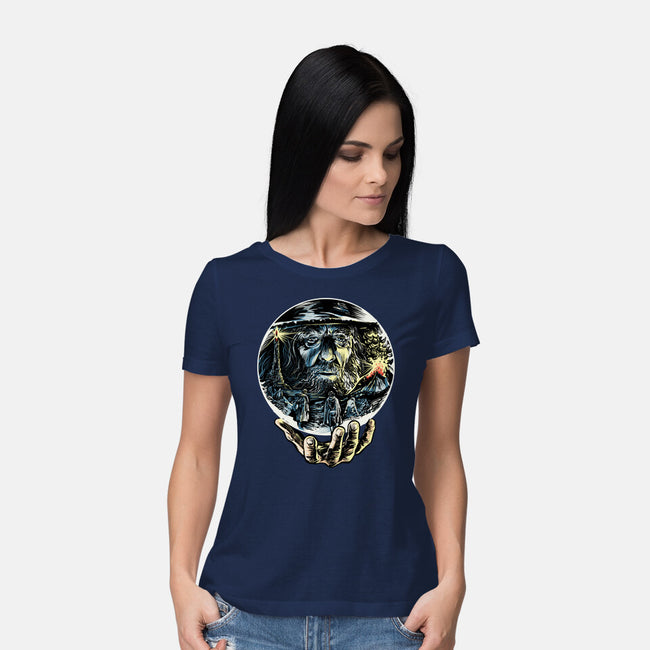 Visions Of The Dark Lord-Womens-Basic-Tee-zascanauta