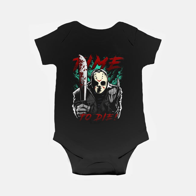 Time To Die-Baby-Basic-Onesie-Diego Oliver